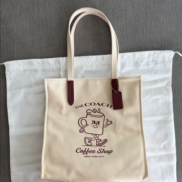 COACH EXCLUSIVE COFFEE SHOP TOTE - Picture 2 of 4